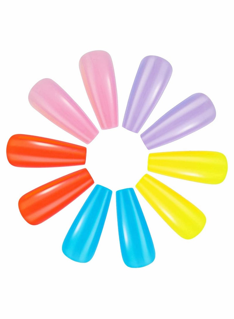 KASTWAVE 100 Pieces Artificial Fake Nails With Box - Image 4