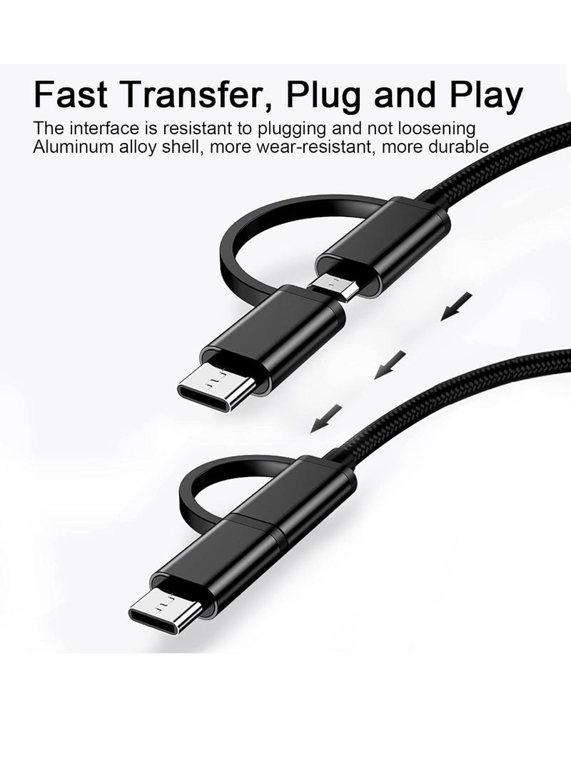 ELTRAZONE 2-in-1 USB C/Micro to USB Adapter, USB C to USB, OTG Adapter Cable, USB C to A Male to Female Adapter, Compatible with MacBook 2019 2018 2017, Android Samsung Galaxy - Image 2