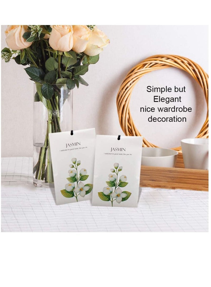 Jasmine Sachet 1Box 12Pcs Jasmine Dried Flower Bag Scent Sachet Drawer Freshener Jasmine Closet Air Freshener Scented Drawer Deodorizer Freshener for Drawers Closet Home Car Fragrance Product - Image 5