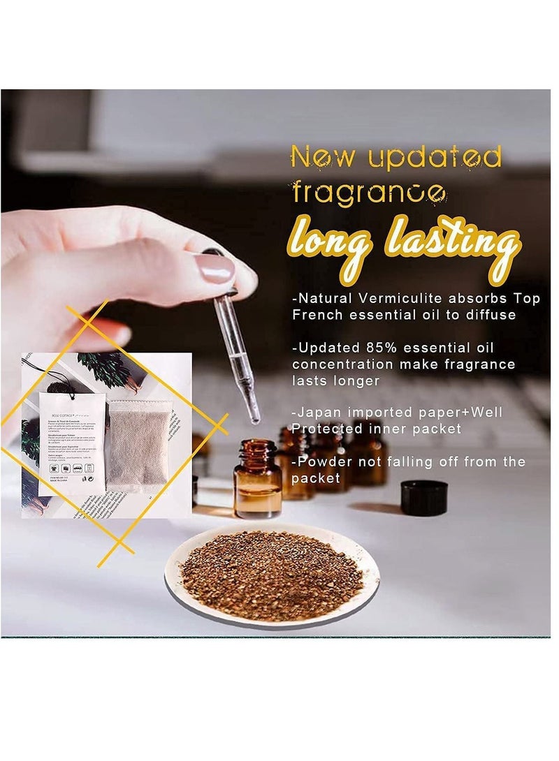 Jasmine Sachet 1Box 12Pcs Jasmine Dried Flower Bag Scent Sachet Drawer Freshener Jasmine Closet Air Freshener Scented Drawer Deodorizer Freshener for Drawers Closet Home Car Fragrance Product - Image 2