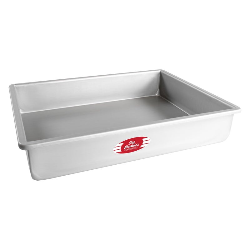 Fat Daddios POB12183 Anodized Aluminum Sheet Cake Pan 12 x 18 x 3 Inch Silver