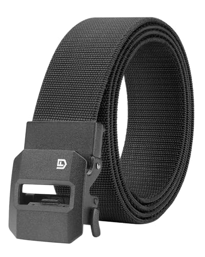 FAIRWIN Ratchet Belt Men Tactical Stretch Nylon Web Work Belts Gift for Casual Jeans Pants Golf and Everyday Use - Image 1