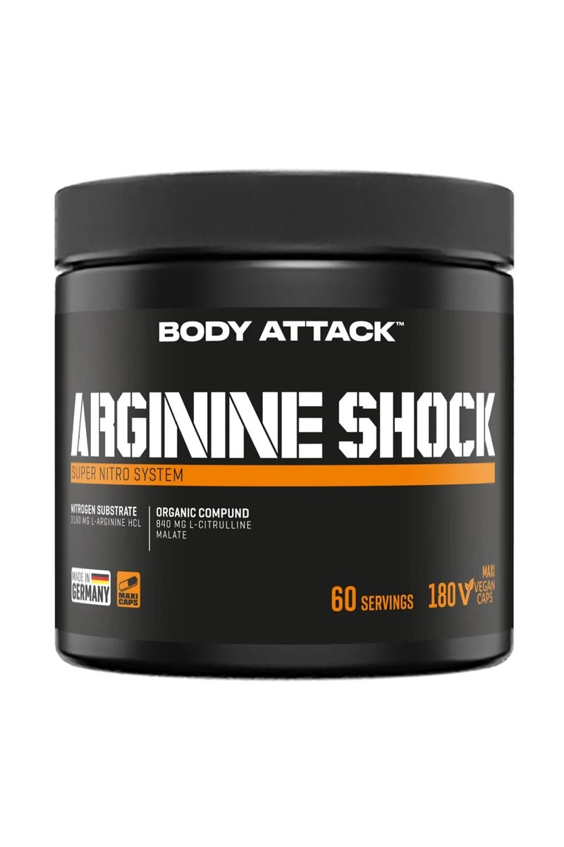 Body Attack أرجينين شوق 180 كبسولة - Image 1