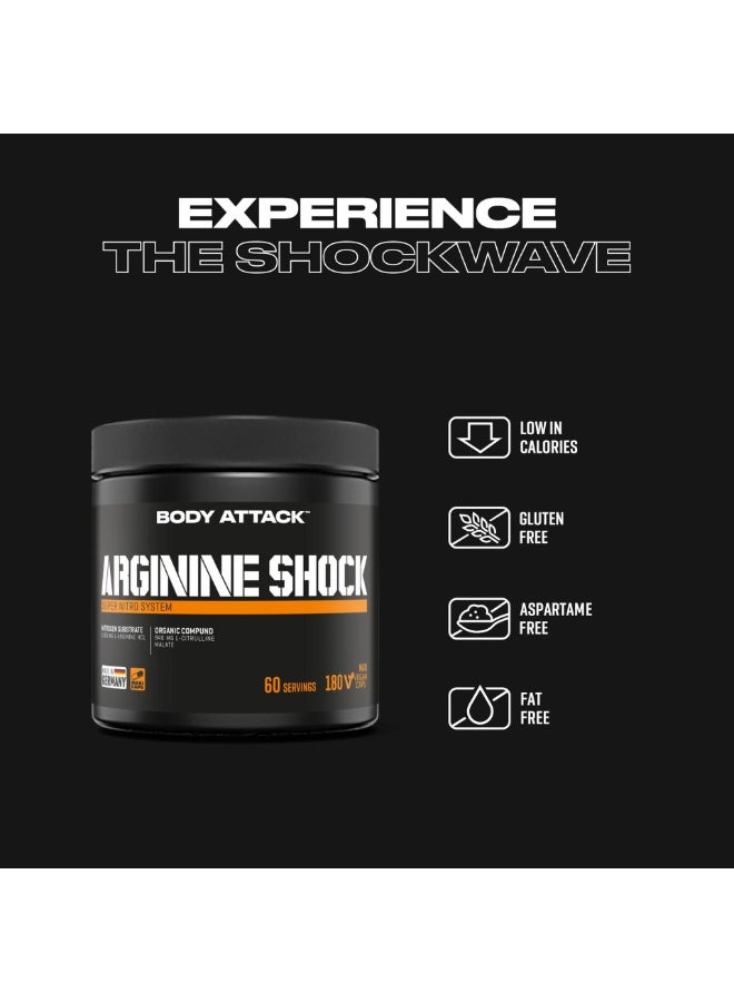 Body Attack Arginine Shock Capsules 180'S