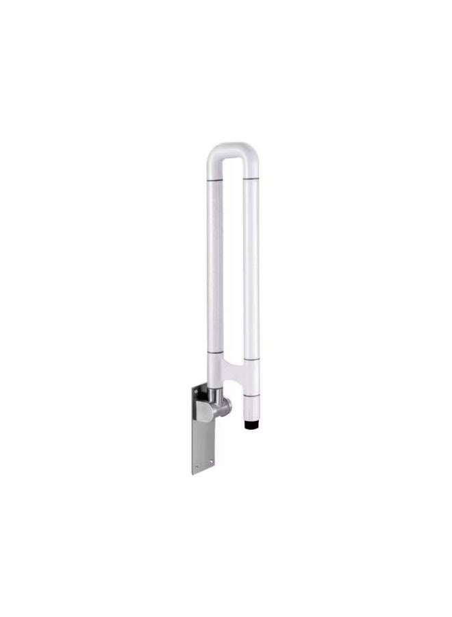 Foldable Bathroom Grab Bar for Seniors and Individuals Needing Support - Stainless Steel Safety Rail with Anti-Slip Grip Wall Mounted Handrail - Image 2