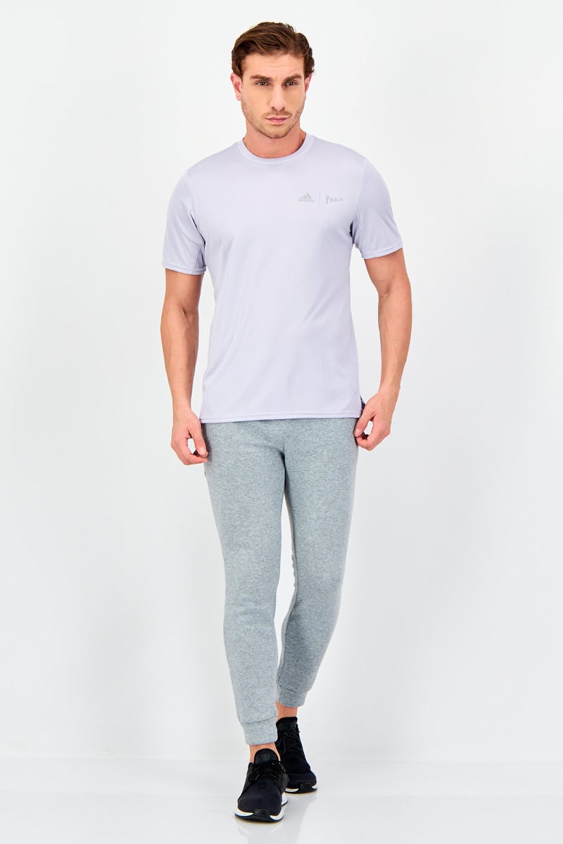 Adidas x Parley Men Sportswear Fit Short Sleeve Training T-Shirt, Light Purple - Image 4