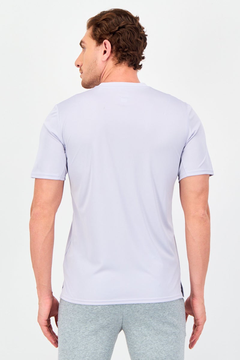 Adidas x Parley Men Sportswear Fit Short Sleeve Training T-Shirt, Light Purple - Image 2