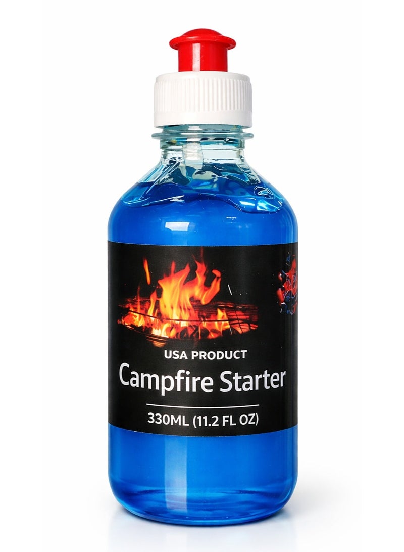 GO2CAMPS Alsaqer Camping Fire Gel | Chafing Fuel 330 Ml | Barbecue Lighter Gel | Fire Lighter | Fast Lighting Firestarters For Charcoal And Firewood, For Bbq, Grills & Campfires - Image 1