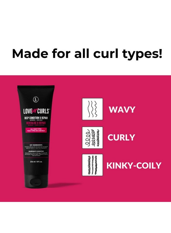 Love Ur Curls Deep Conditioner & Repair, Moisturizing and Anti Frizz, Repairs Dry, Damaged Hair, for all Hair Types, Vegan, 236mL - Image 4