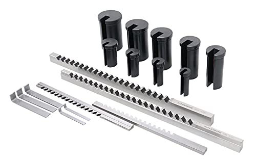 Accusize Industrial Tools - No.10 HSS Keyway Broach Set, 18 Pcs with Precision Ground Teeth, Includes 4 Broaches & 9 Bushings, 5100-0010 - Image 5