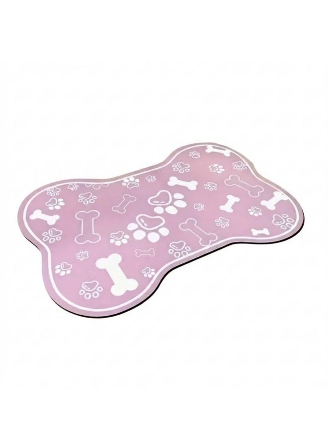 Cozy Paws - Bone-Shaped Quick-Dry Pet Feeding Mat-11.8 x 15.7 inch (30 x 40 cm)