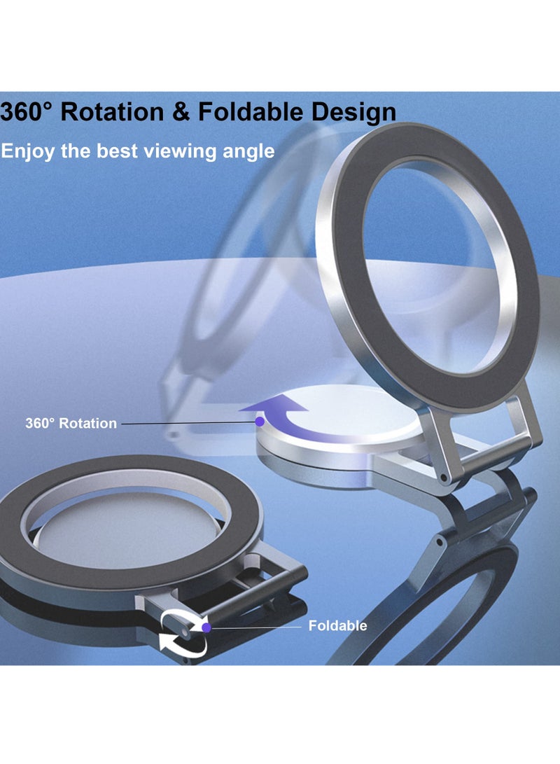 Barakah Car Phone Mount for MagSafe, Magnetic Dashboard Phone Holder for Car, All Metal Design, Fit for Magsafe iPhone 14 13 12 Pro/Max/Mini/Plus MagSafe Case (Sliver) - Image 4