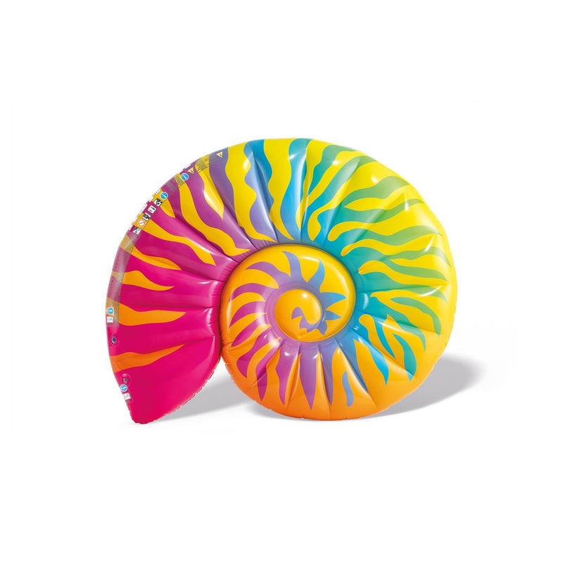 Intex - Rainbow Seashell Inflatable Pool Float 175x140 cm - 58791EP - Image 1