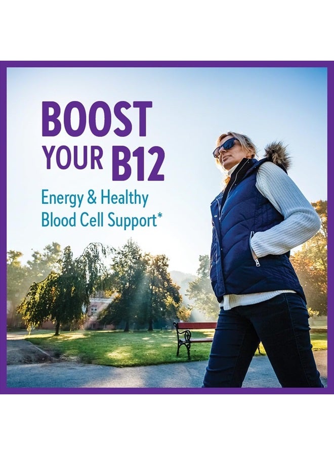 New Chapter Fermented Vitamin B12 1,000 mcg, USDA Organic, ONE Daily for Cellular Energy + Healthy Blood Cells, Certified Vegan, Gluten Free - 60 Count - Image 2