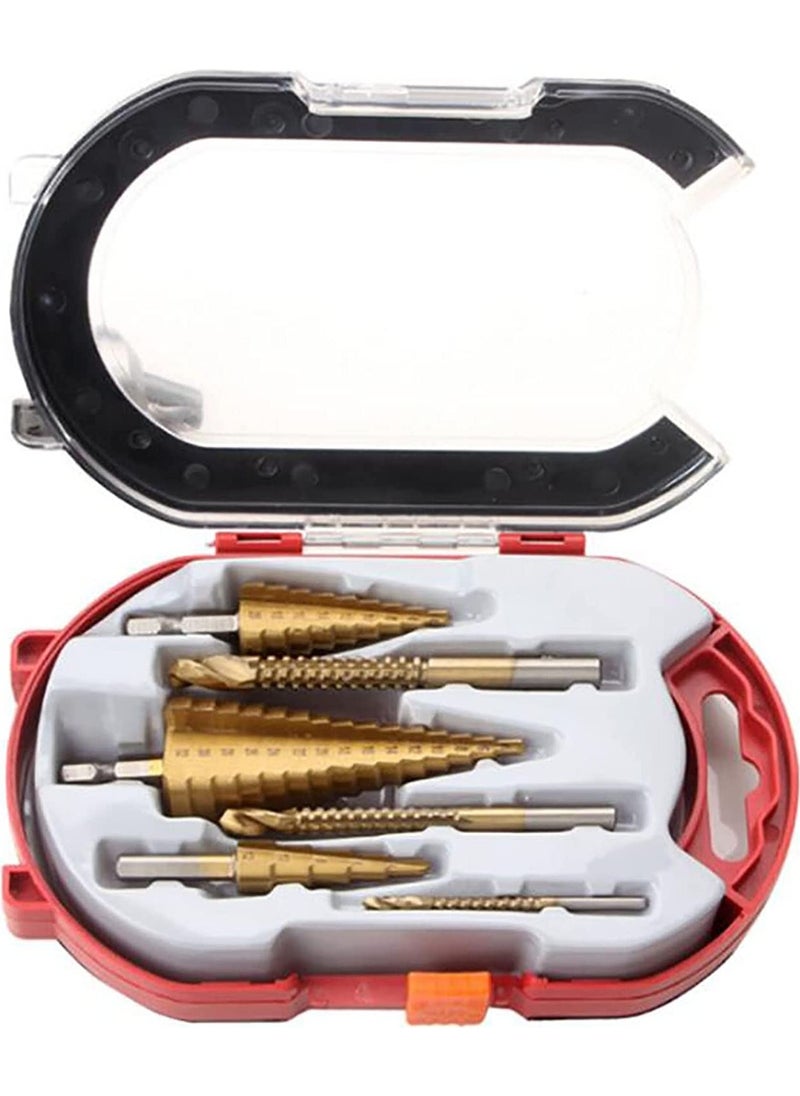 Combat Set of 6 Stainless Stepped Drill Bit Sheet Drilling Bit  - Image 4