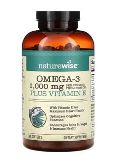 NatureWise Omega 3 Plus Vitamin E 360 Softgels  - Image 1