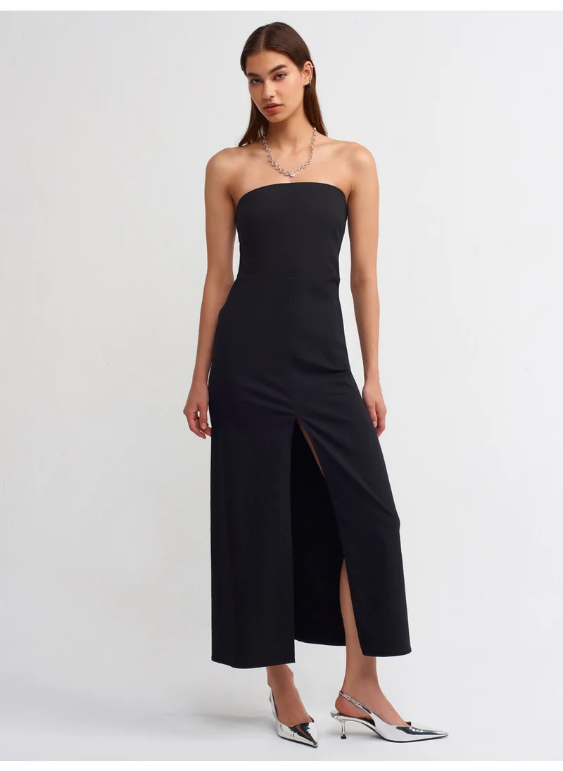 ديلفين 90758 Strapless Dress-Black