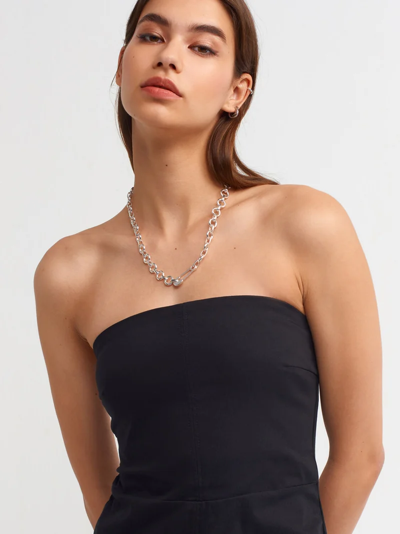 Dilvin Sleeveless Slit Dress