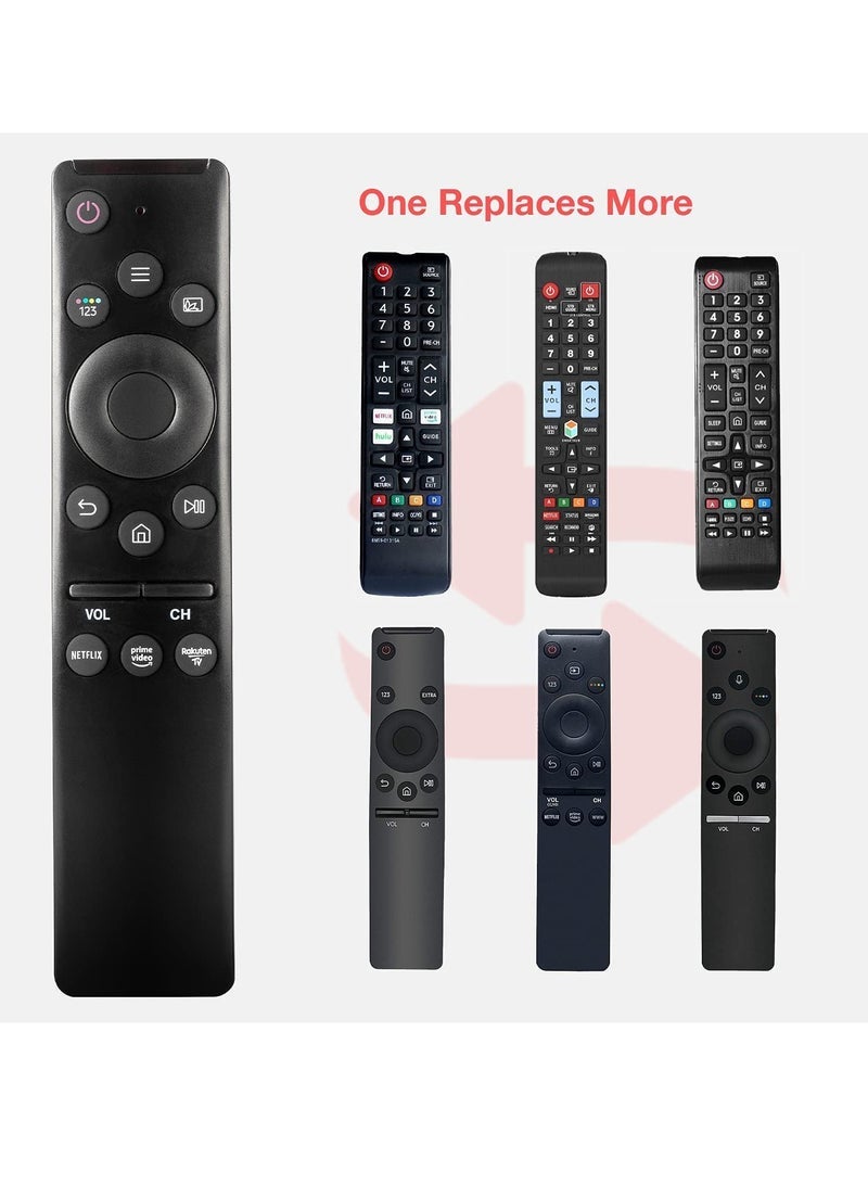 PopZa Universal Remote-Control for Samsung Smart-TV, Remote-Replacement of HDTV 4K UHD Curved QLED and More TVs, with Netflix Prime-Video Buttons - Image 2