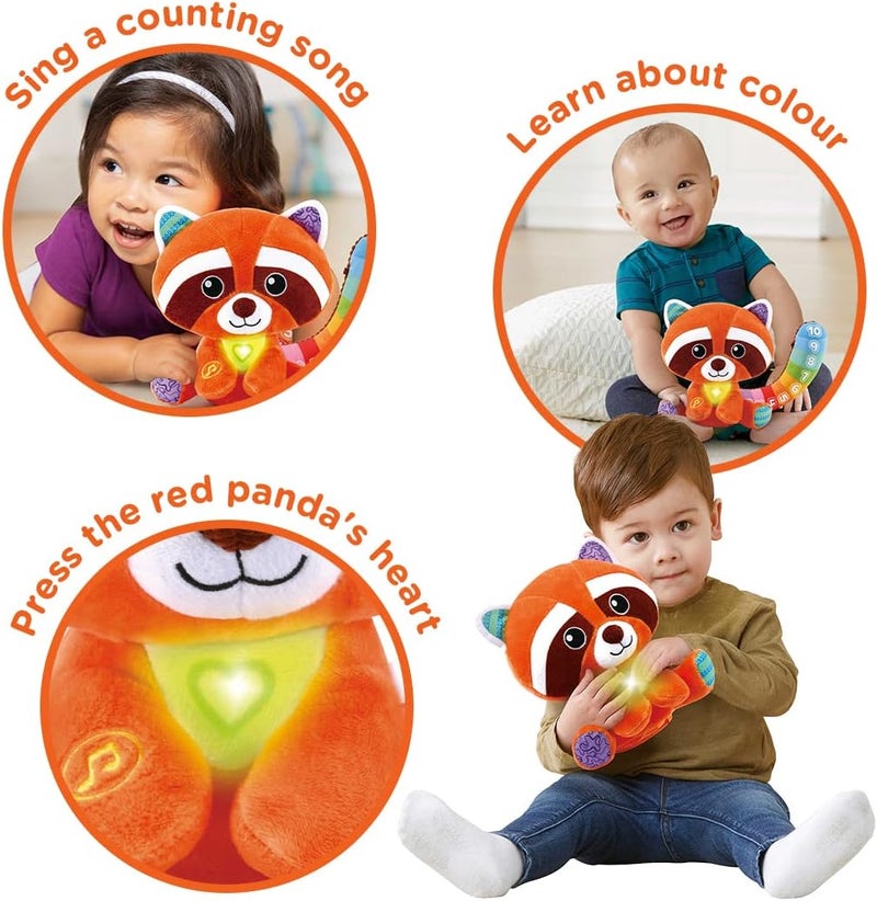 LeapFrog Colourful Counting Red Panda, Interactive Soft Baby Toy with Lights, Numbers & Music, Cuddly Toy, Gift for Babies aged 6, 9, 12+ months, English Version - Image 2