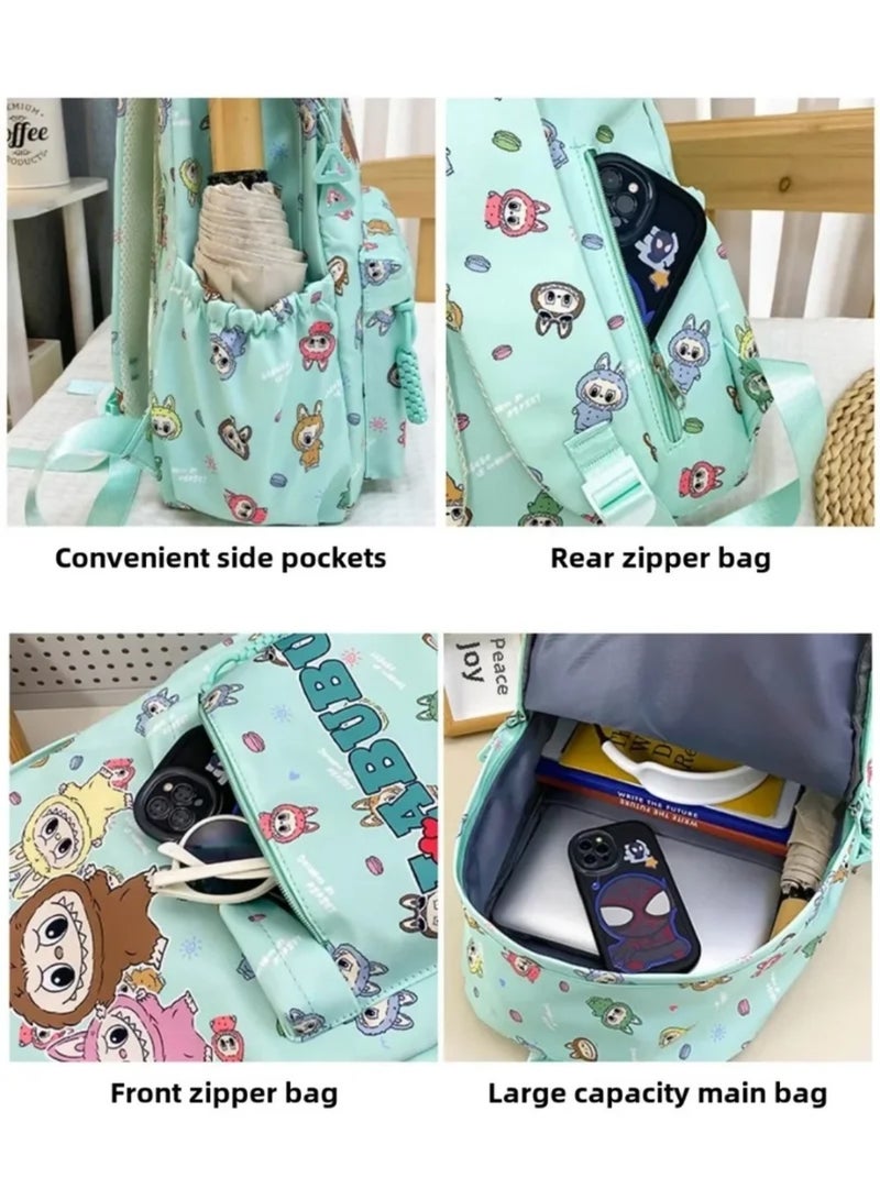 Labubu Student Backpack Anime Cartoon Cute Large Capacity Backpacks Kawaii Shopping Travel Shoulders Bag Child Gifts - Image 2