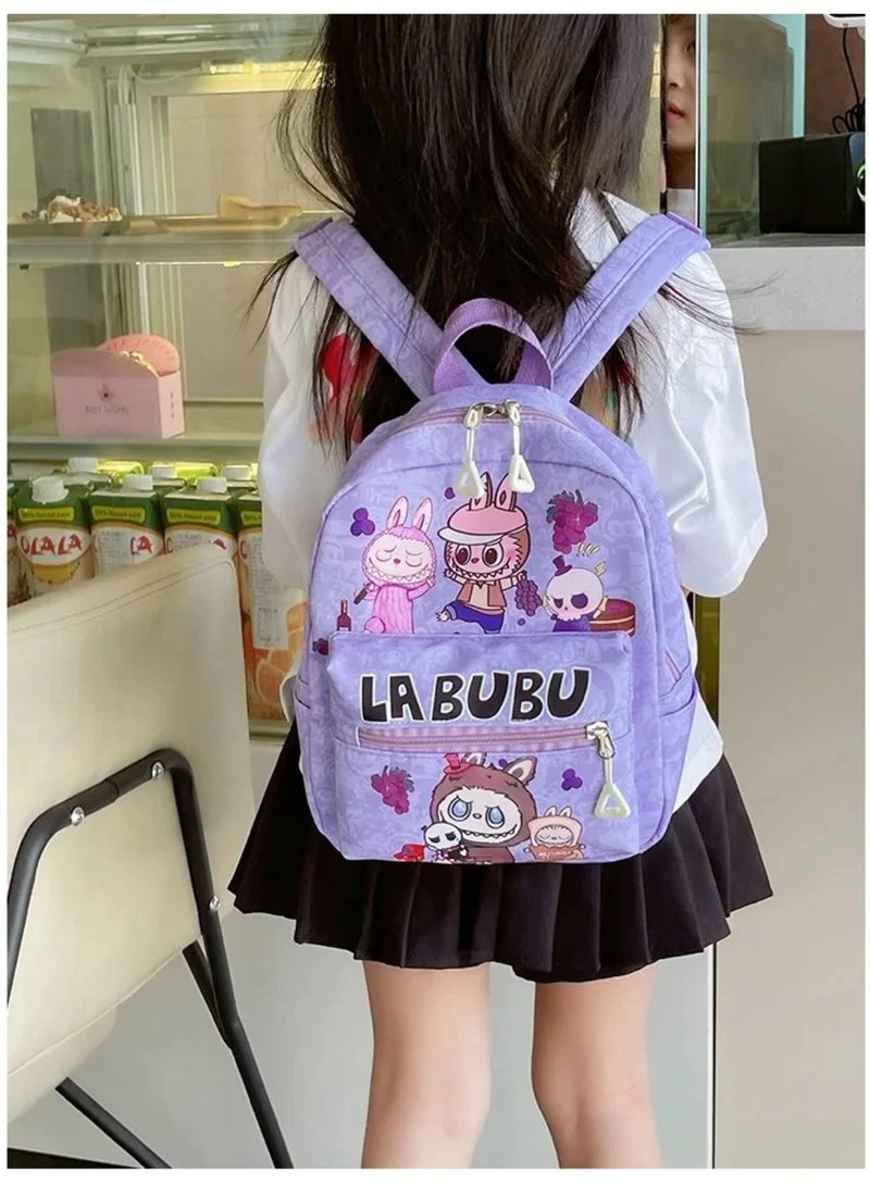 Labubu Student Backpack Anime Cartoon Cute Large Capacity Backpacks Kawaii Shopping Travel Shoulders Bag Child Gifts - Image 1