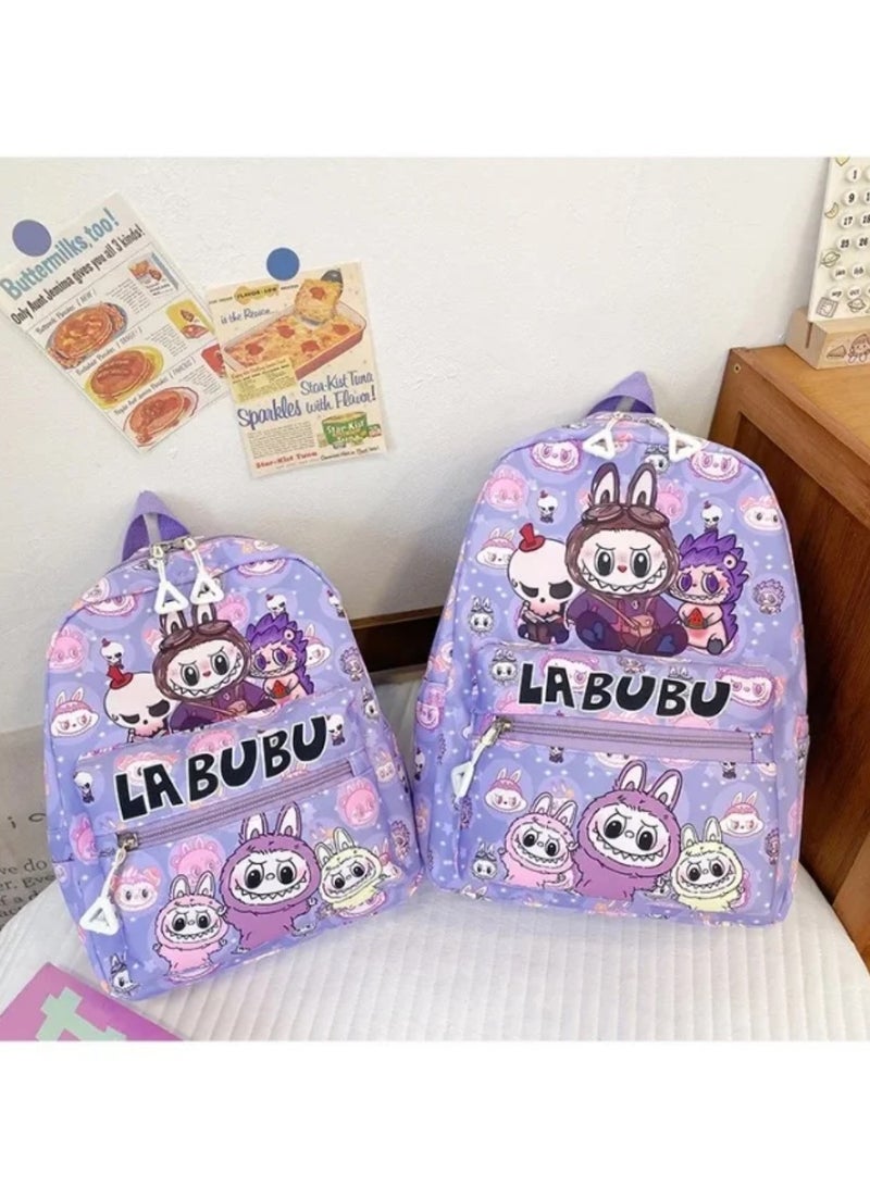 Labubu Student Backpack Anime Cartoon Cute Large Capacity Backpacks Kawaii Shopping Travel Shoulders Bag Child Gifts - Image 4