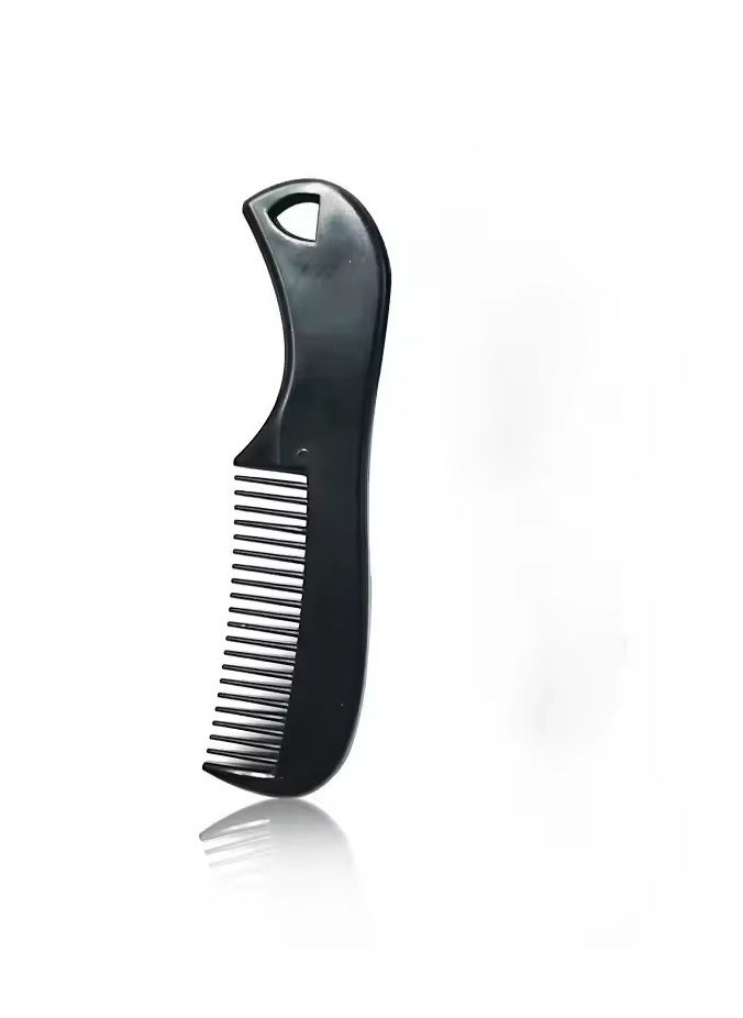 Goolsky 1pc Men Comb Black Mini Pocket Beard Comb for Men Plastic Moustache Facial Hairbrush Beard Styling Detangling Combs Barber Combs  - Image 2