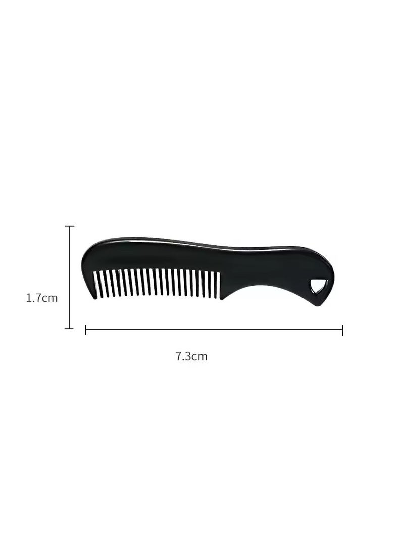 Goolsky 1pc Men Comb Black Mini Pocket Beard Comb for Men Plastic Moustache Facial Hairbrush Beard Styling Detangling Combs Barber Combs  - Image 3