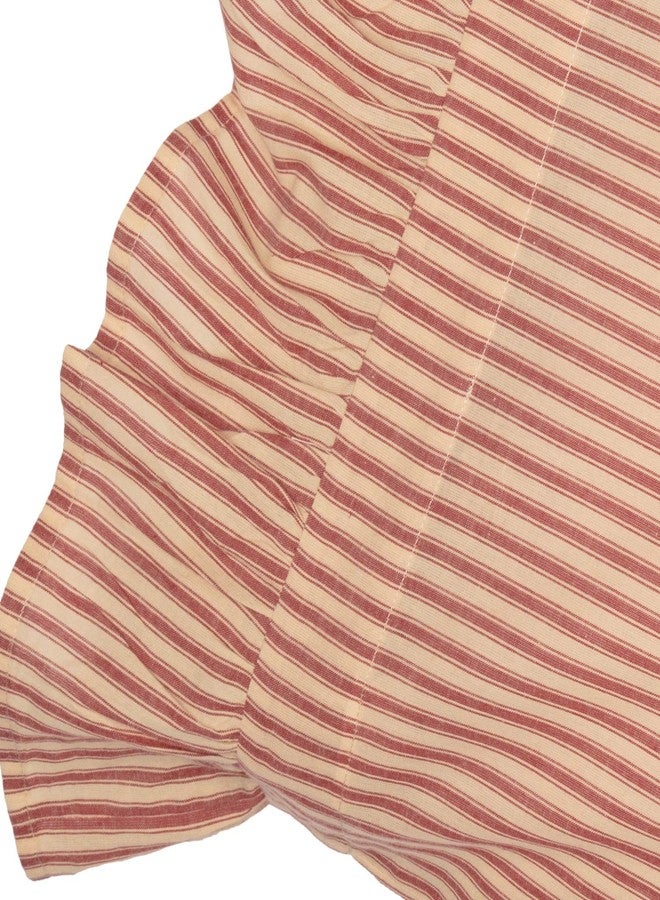 في أتش سي براندز طقم أغطية وسائد من القطن المخطط من VHC Brands Sawyer Mill، مقاس 21×30، لون أحمر ريفي - Image 4