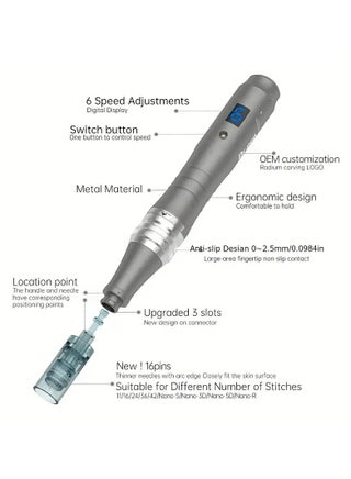 Dr.Pen Ultima M8 Professional Microneedling Pen - Cordless Derma Auto Pen - Best Face and Body Skincare Kit with 20pcs Multiple specification needles - view 2