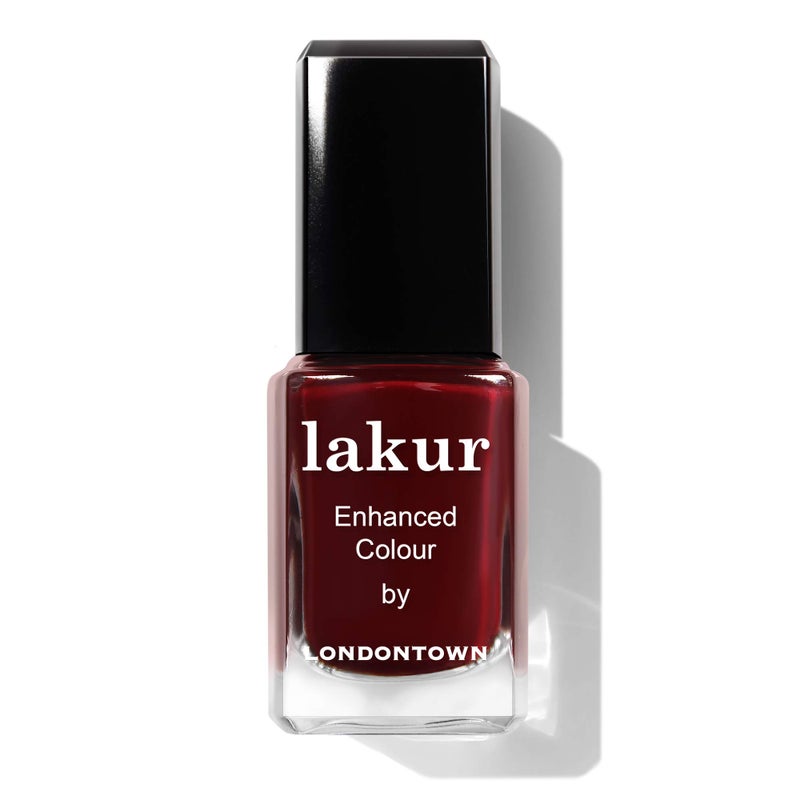LONDONTOWN Lakur Nail Polish Lady Luck Dark Red - Image 1