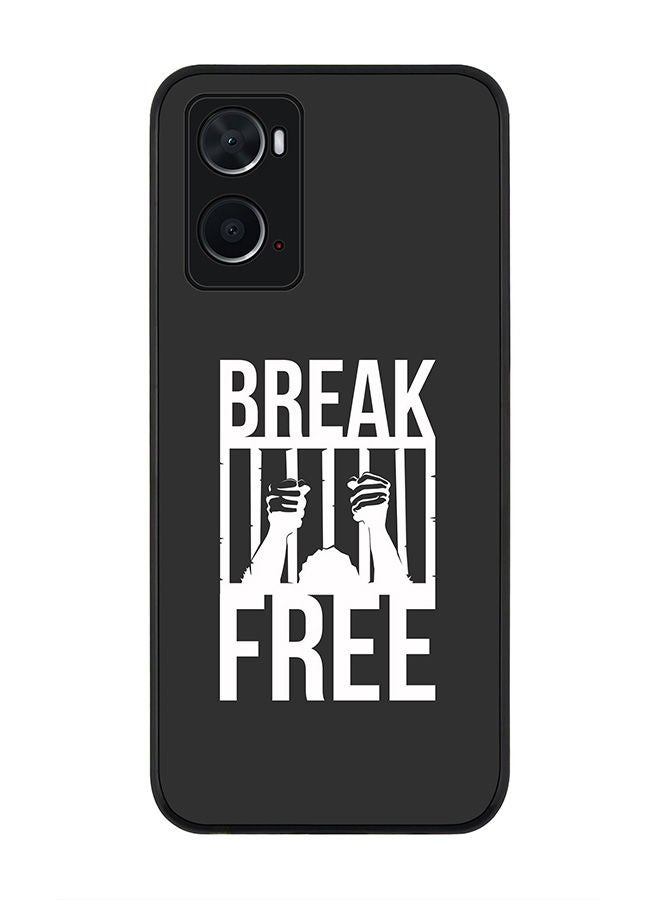 Stylizedd Rugged Black edge case for Oppo A96 4G/A36/A76 Slim fit Soft Case Flexible Rubber Edges Anti Drop TPU Gel Thin Cover - Break Free - Image 1