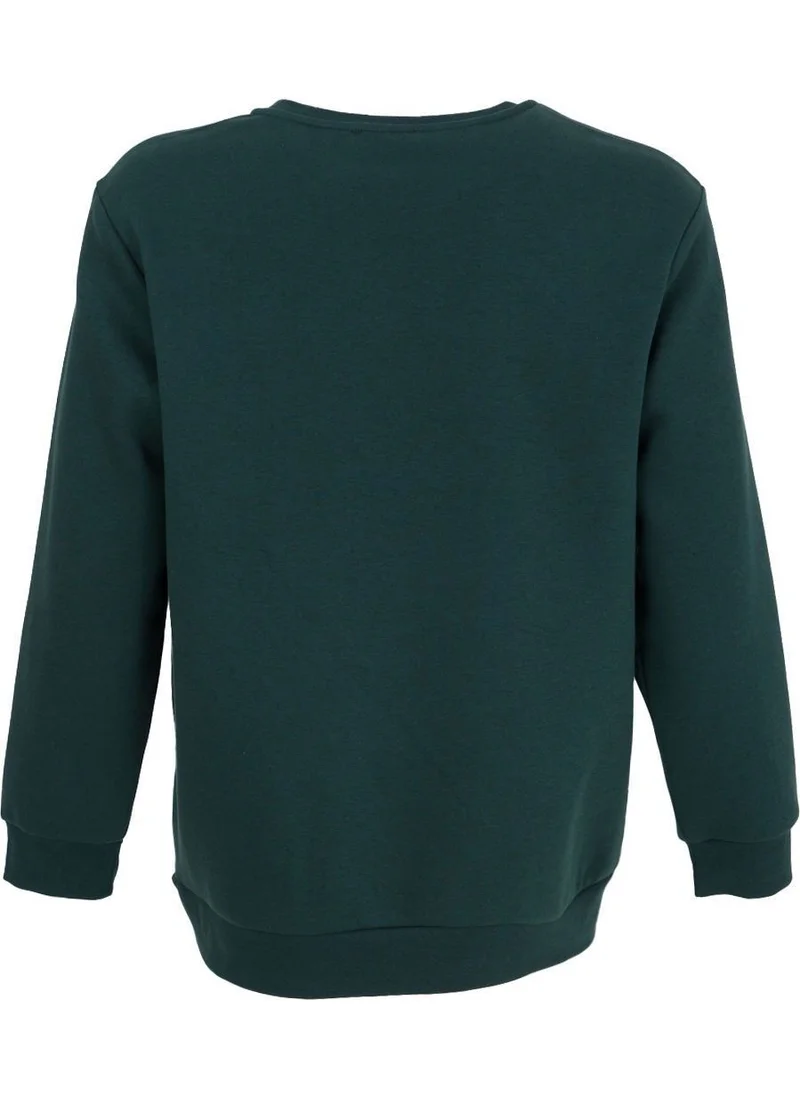 Defy's Men's Printed Sweatshirt Green