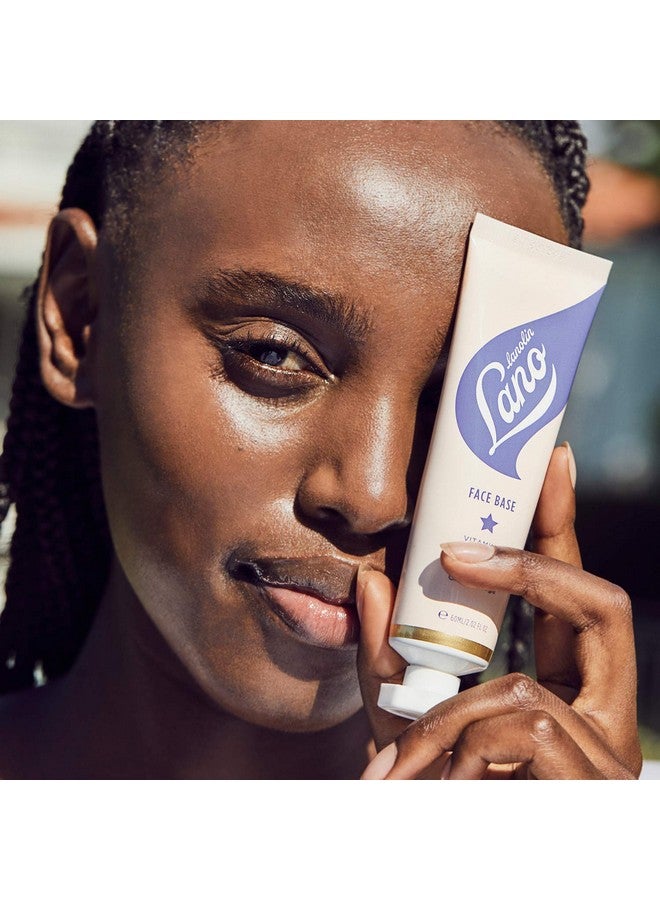 Lanolips كريم وجه بيس لانوولين وفيتامين E - مرطب وجه مرطب مع زيت لانوولين، فيتامين E ودقيق الشوفان الغروي للبشرة العادية-الجافة والحساسة - كريم لانوولين مهدئ (60 مل / 2.02 أونصة)  - Image 4