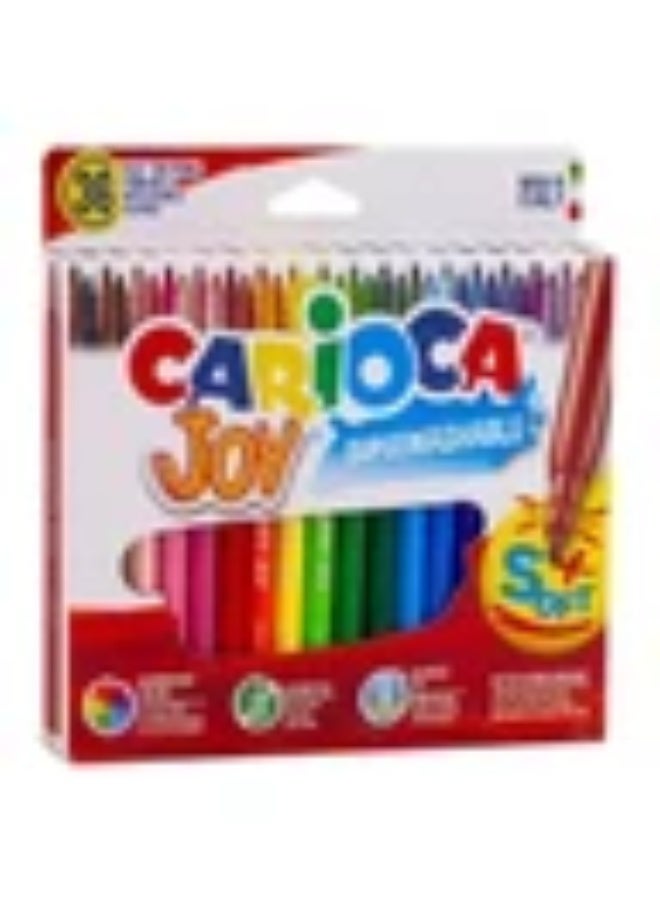كاريوكا أقلام كاريوكا جوي 36 قطعة برأس لباد 40616 متعدد الألوان