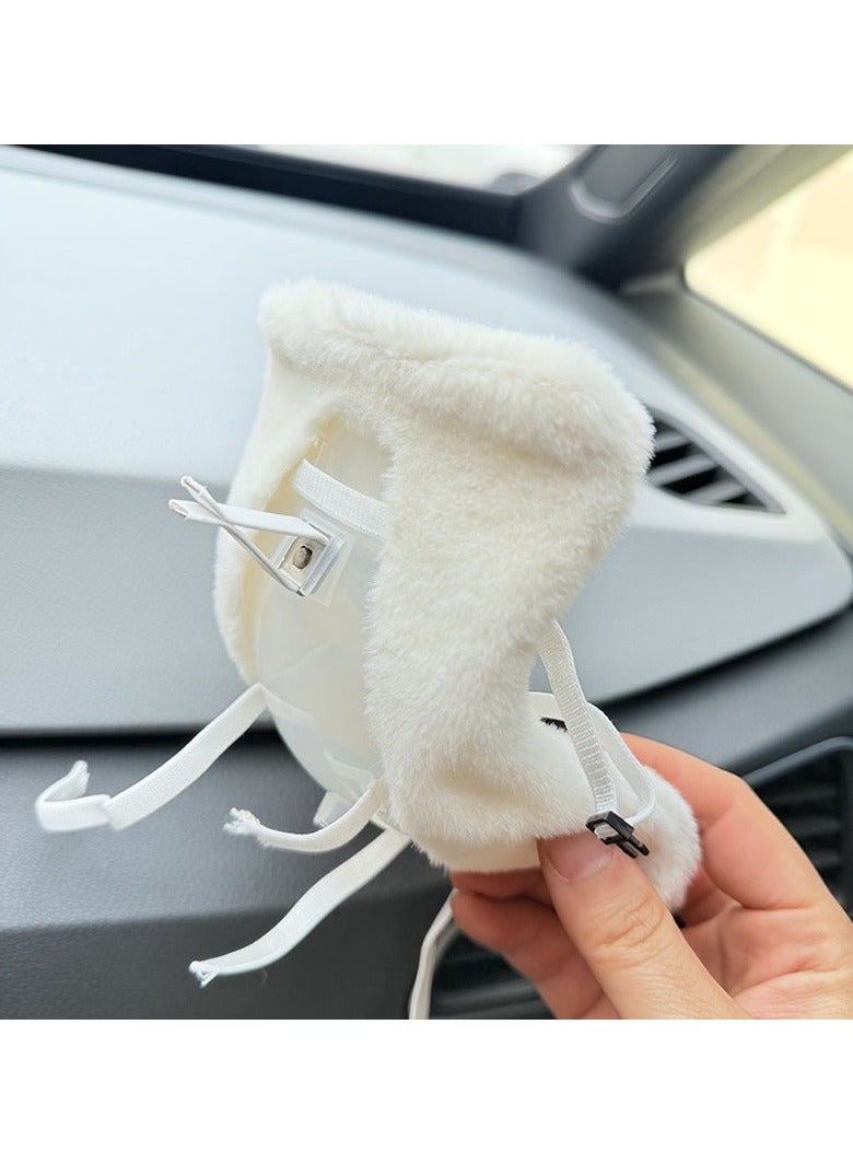 general LABUBU Car Aromatherapy Sofa Ornament 2nd Generation Sit Party Doll Safety Seat 15cm Accessories - Image 3