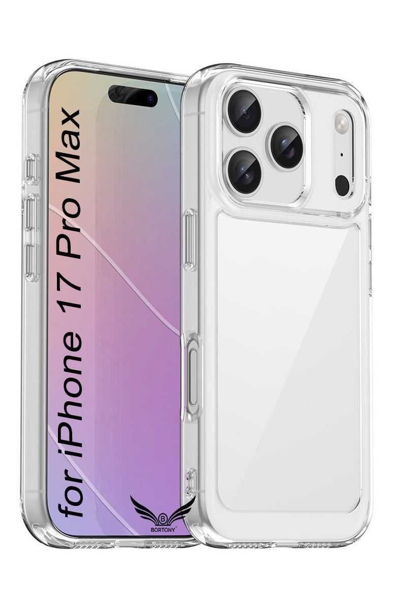 Raxoom iPhone 17 Pro Max Case Clear, Slim Scratch Resistant Anti-Drop iPhone 17 Pro Max Cover Shockproof Protective Phone Case for iPhone 17 Pro Max 6.9 inch - Image 1