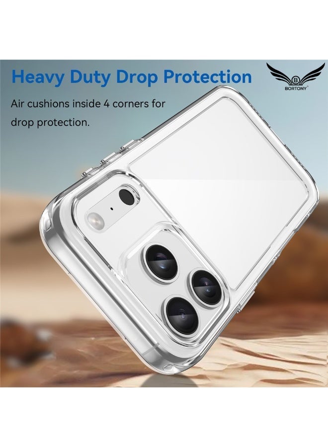 Raxoom iPhone 17 Pro Max Case Clear, Slim Scratch Resistant Anti-Drop iPhone 17 Pro Max Cover Shockproof Protective Phone Case for iPhone 17 Pro Max 6.9 inch - Image 3