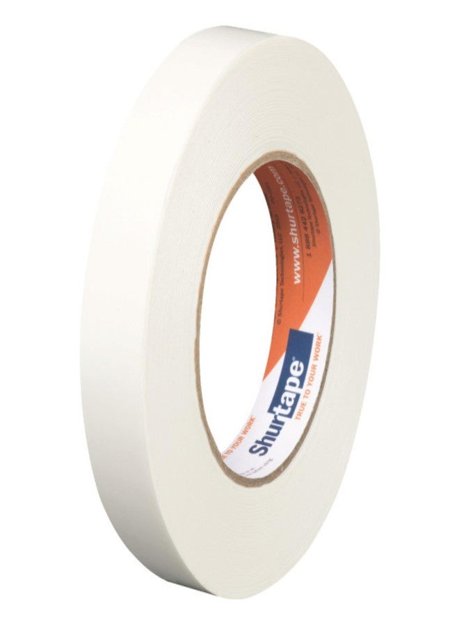 شورتاب شريط لاصق مزدوج الجوانب غير منسوج من Shurtape DT-200/WI1555: 1-1/2 بوصة × 55 ياردة، أبيض - Image 4