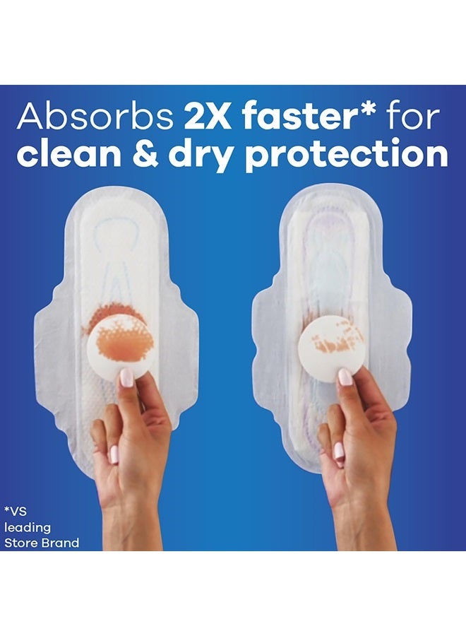 Always Ultra Thin Feminine Pads For Women, Size 3 Extra Heavy Long Absorbency, Multipack, With Wings, Unscented, 28 Count (Pack of 3) - Image 3