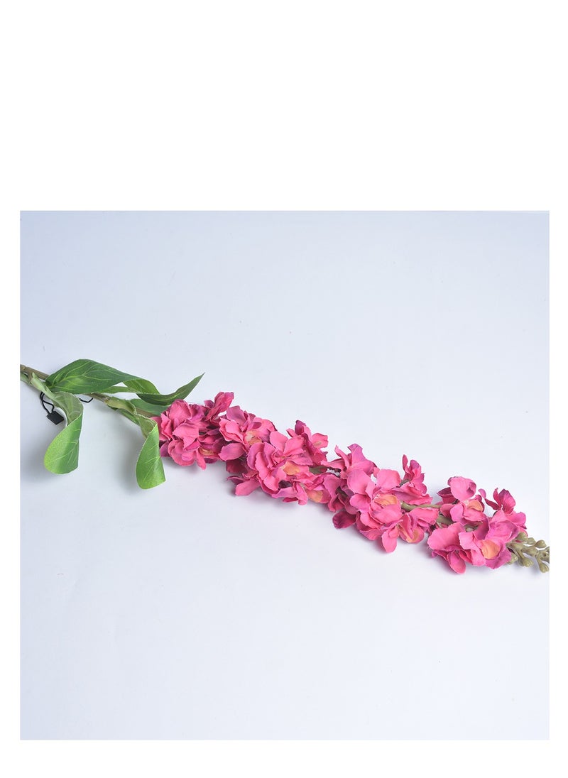 Point - Fuchsia artificial rose branch - Image 1