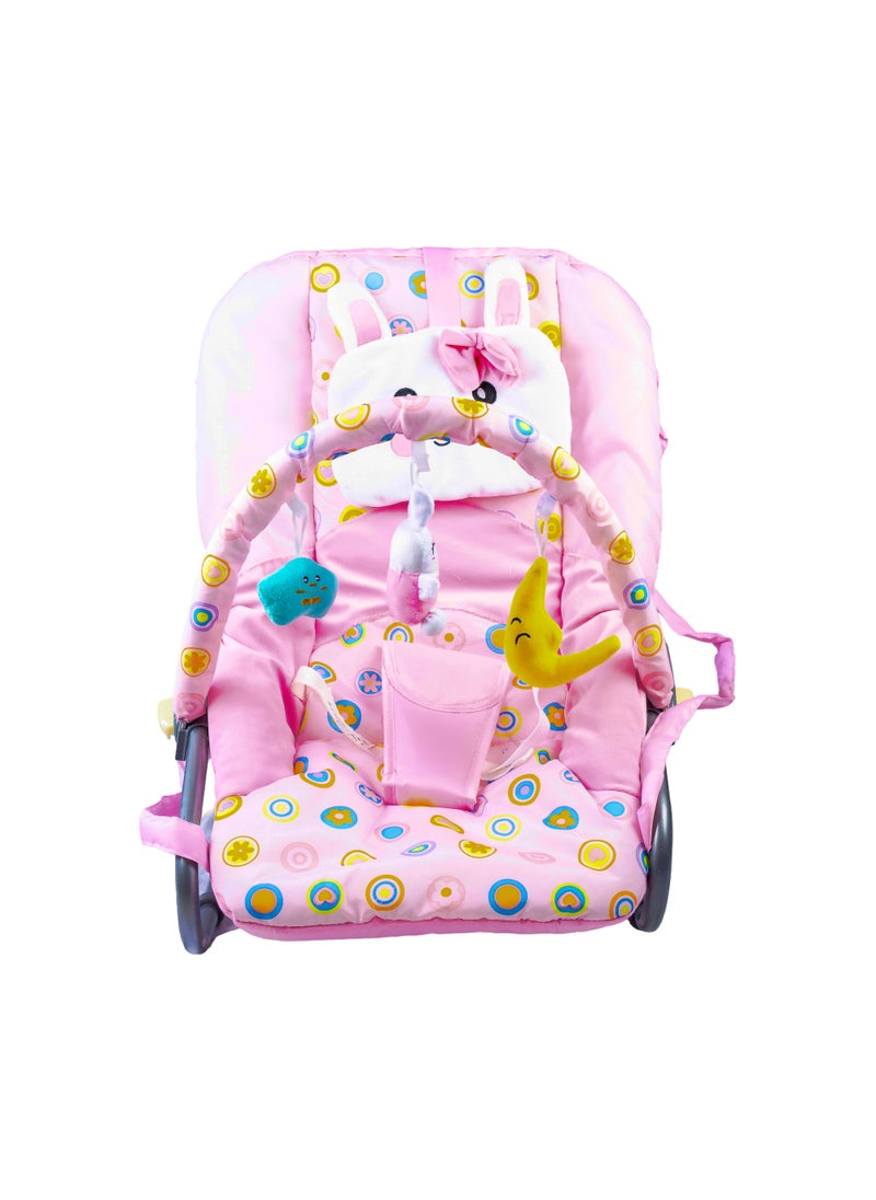 molody Adjustable Portable Baby Rocker – Foldable Non-Slip Infant Rocker Seat for Safe and Comfortable Relaxation (0-12 Months), Ideal for Home and Travel  - Image 1