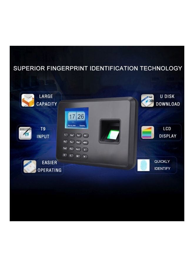 NIBEMINENT - Biometric Machine Eith Display Screen Black - Image 1