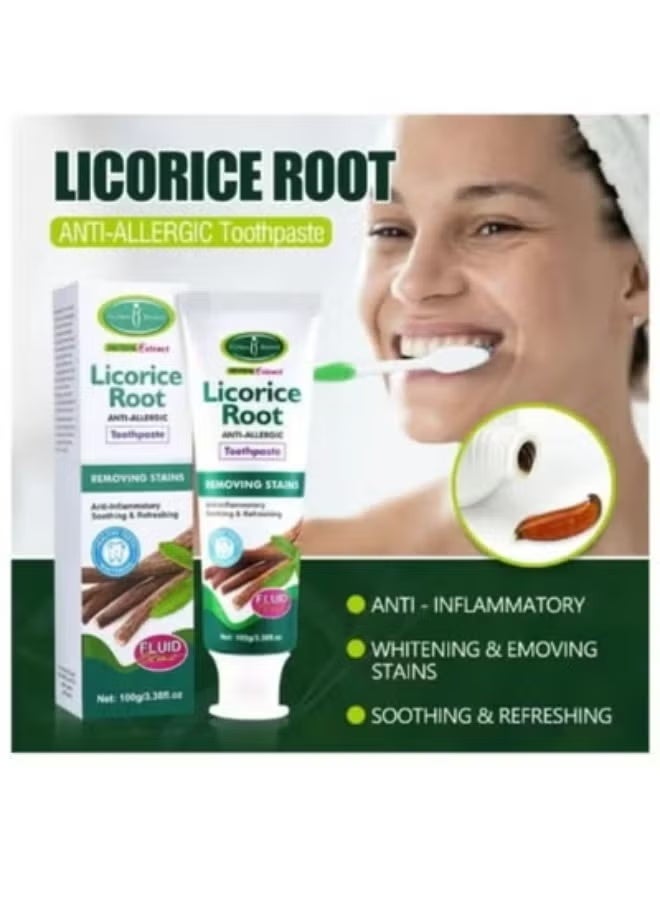 AICHUN Licorice Root Whitening Toothpaste 100 g - Image 3