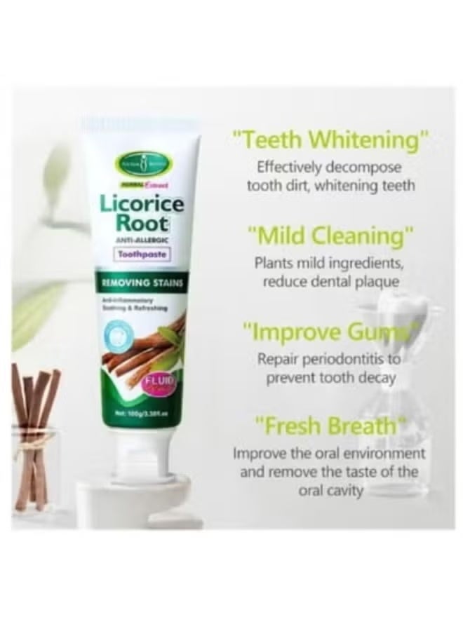 AICHUN Licorice Root Whitening Toothpaste 100 g - Image 2