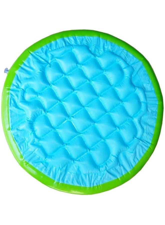 Inflatable Kids Pool – Round 3-Ring Design with Rainbow Colors – Lightweight Small Swimming Pool (60×25 cm) - Image 3