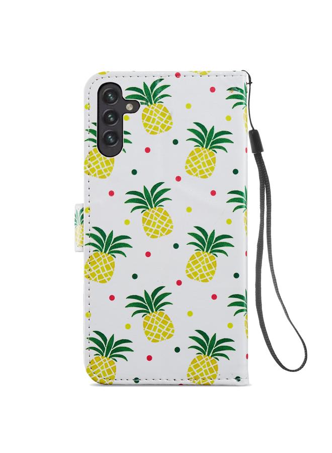 اس-توب جراب لهاتف Samsung Galaxy A13 من الجلد بتصميم أفقي مرسوم - Image 3