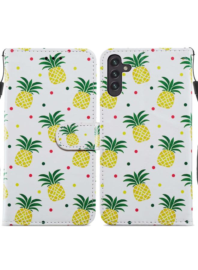 اس-توب جراب لهاتف Samsung Galaxy A13 من الجلد بتصميم أفقي مرسوم - Image 1