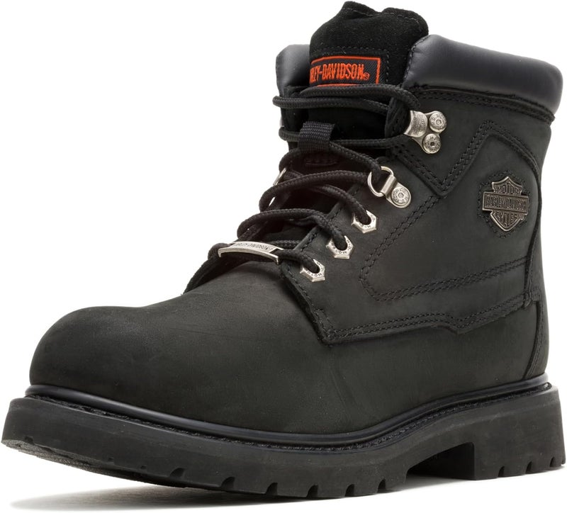HARLEY DAVIDSON Harley-Davidson Men's Badlands Motorcycle Boot - Black, Size 7 UK - Image 1